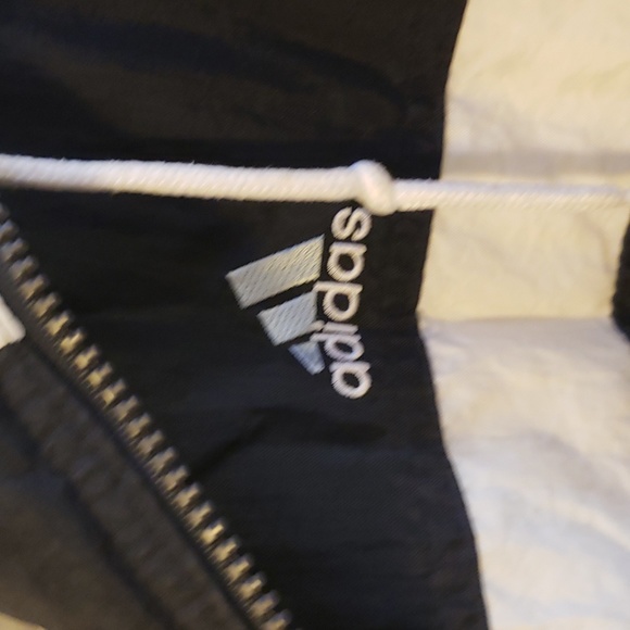 Adidas Vintage windbreaker hoodie jacket zip up like new - Picture 3 of 7